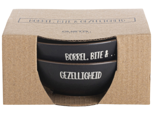 Borrelbakjes set van 2