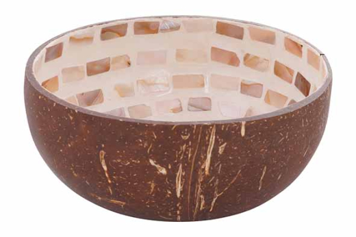 Cocosbowl Brown Mosaic Circle