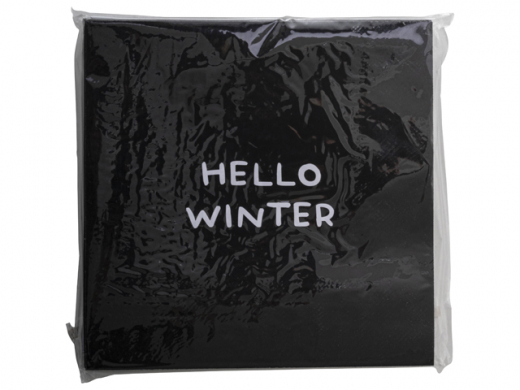 Set van 20 Servetten'Hello Winter'16x16cm