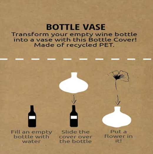 Recycled Pet Bottle Vase Xmas