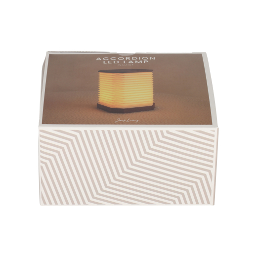 Accordeon LED Lamp Walnoot