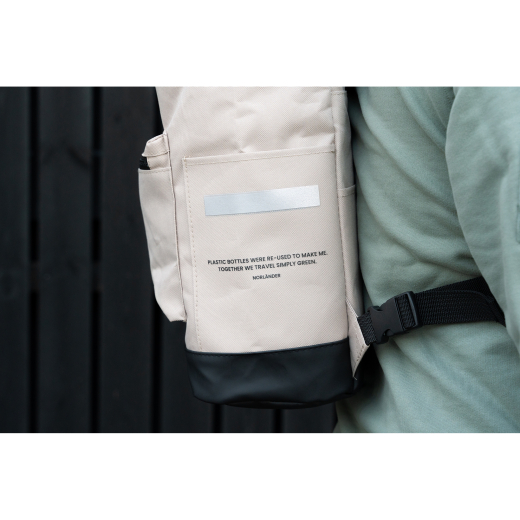 Simply Green Fiets Rugtas RPET Taupe