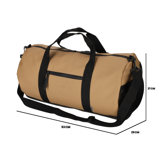 Dull PU Duffeltas Bruin