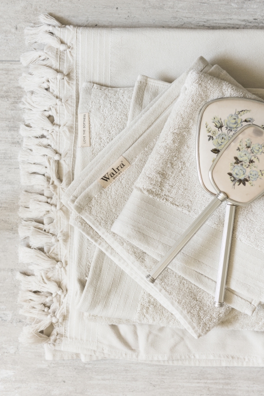 Gastendoekje soft cotton terry kiezel grijs