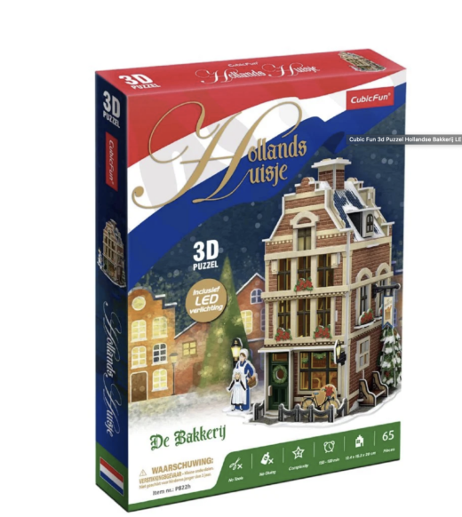 3D Puzzel Kerst Bakkerij