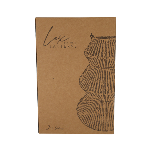 Lantaarns Lex Grijs set van 3