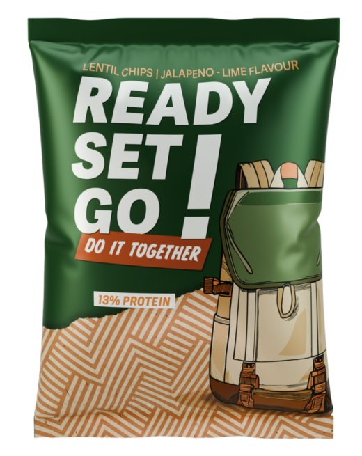 Lentil chips jalapeno lime 100 gram