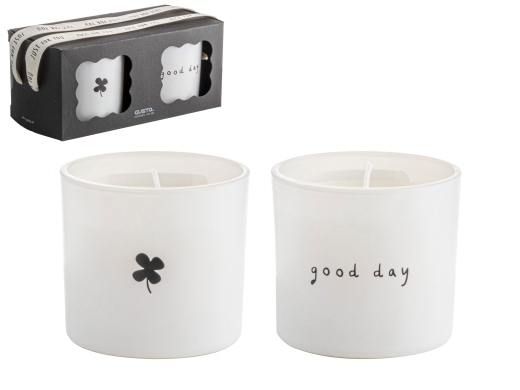 Giftset kaarsen Good day