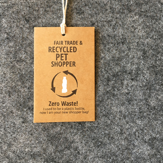 Recycled pet shoulder bag