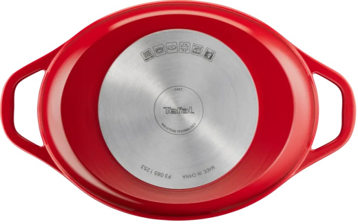 Braadpan ovaal 30 cm Rood Keramisch en Recycled