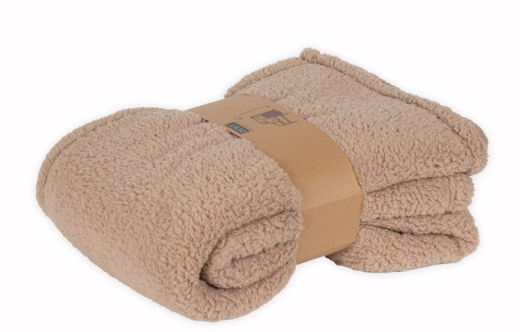 Sherpa Plaid Recycled caramel