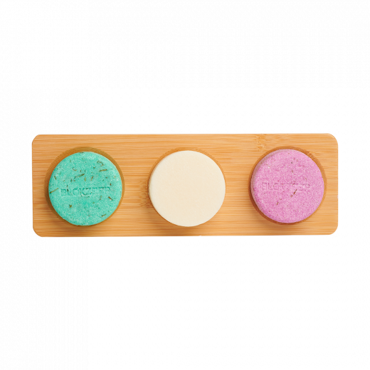 Bamboe zeepplank 3x rond