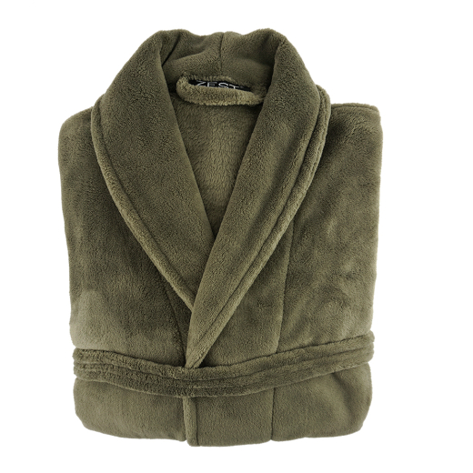 Badjas Flanel Fleece L/XL Taupe