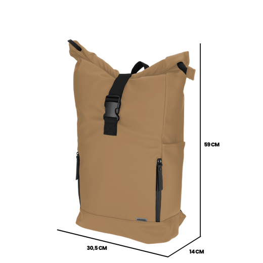 Dull PU Fiets Rugtas 2.0 Bruin