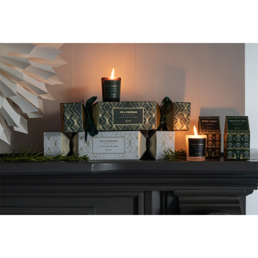 Geurkaarsen In Party Cracker Wit/Zwart