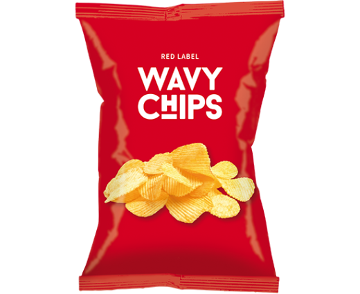 Ribbel Chips sea salt rood 90 gram