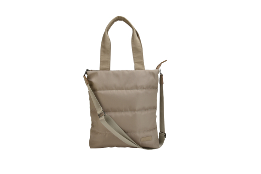 Padded shopper taupe