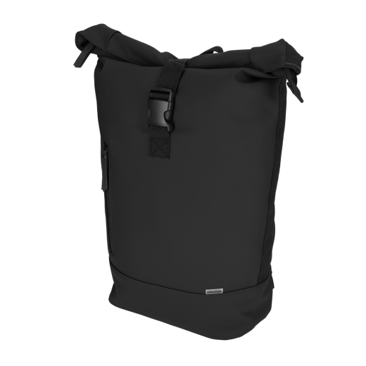 Dull PU Rol Rugtas 2.0 Zwart