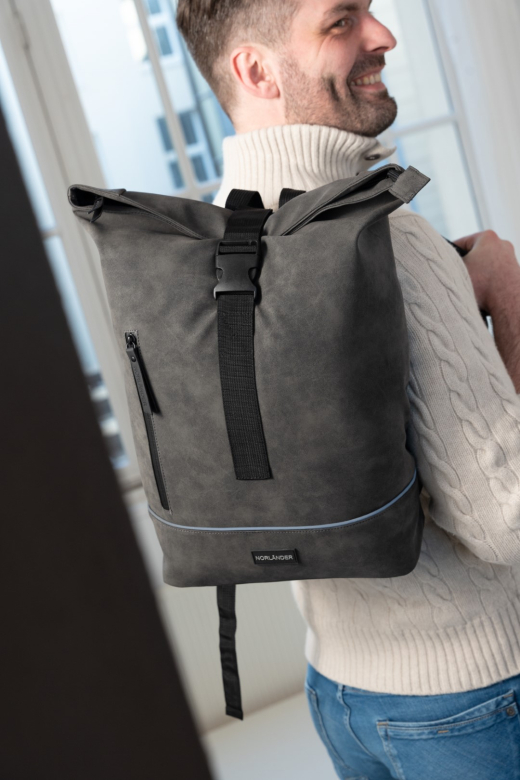 Nubuck Urban Rugtas Grijs
