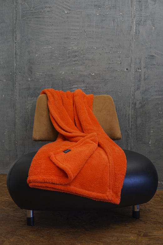 Plaid Wellsoft 125*150 Oranje