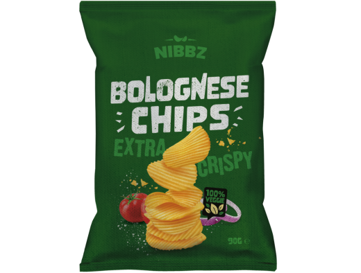 Ribbelchips bolognese green