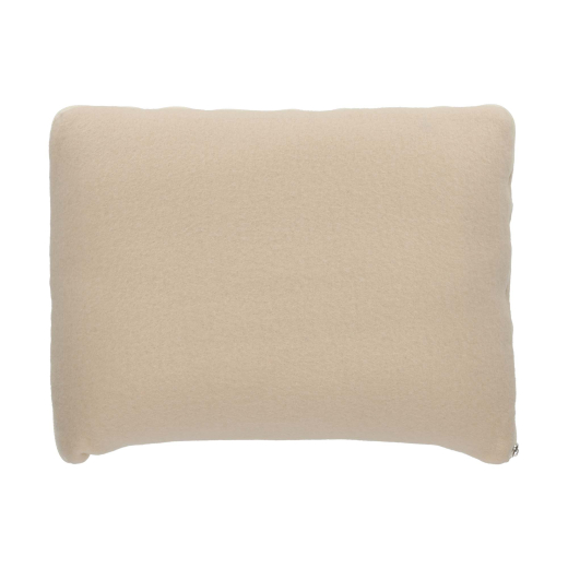 2-in-1 Reis Kussen/Deken Beige