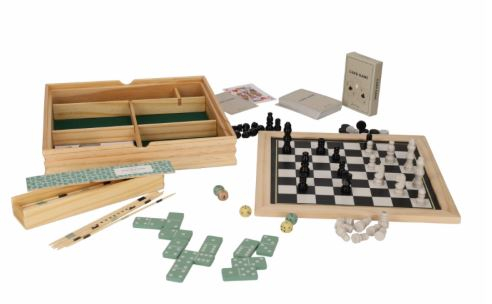 Houten 6-in-1 Spel