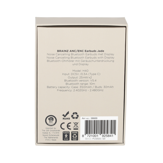 ANC/ENC Display Earbuds Jade Taupe