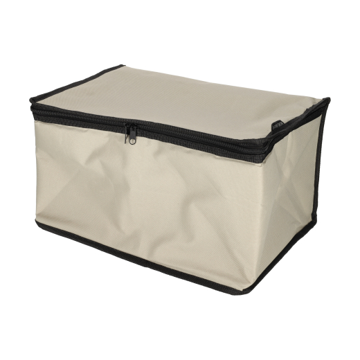 Krat Met Houten Deksel & Koeltas Zwart