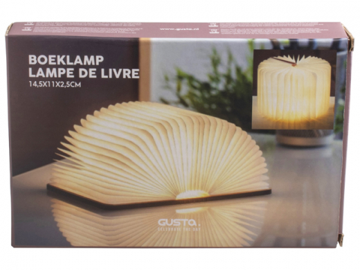 Boeklamp 14,5x11x2,5cm