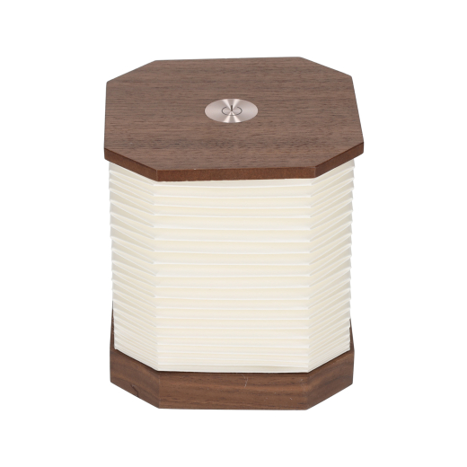 Accordeon LED Lamp Walnoot