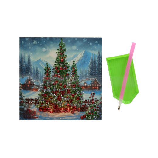 Diamond Painting Kerstkaarten set van 4