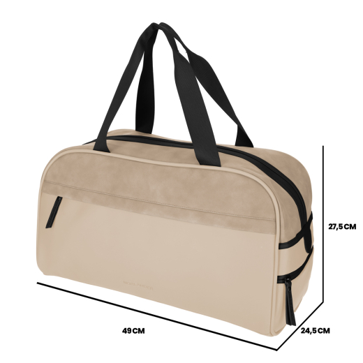 PU Retro Sporttas Napolitana Taupe