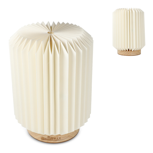 Vouwbare paper LED lamp Aurora 22 cm Natuur