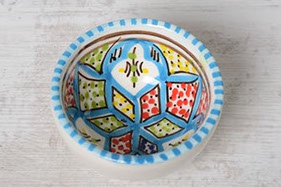 Schaaltje turquoise blue 10 cm