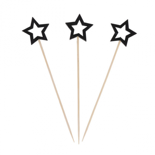 Cocktailprikkers Ster Black /10