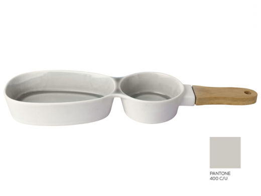 Serveerplateau 36x10cm Grijs