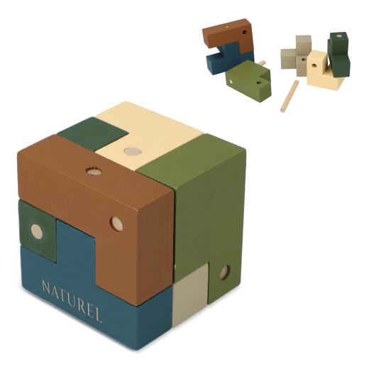 Houten Kubus Think IQ puzzel