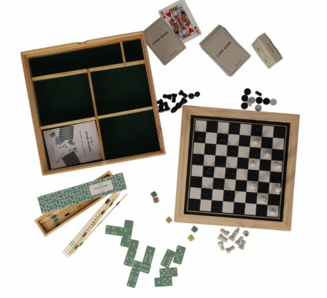 Houten 6-in-1 Spel