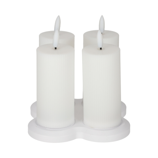 Oplaadbare LED Kaarsen set van 4