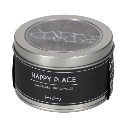 Lavastenen Met Aroma Olie Happy Place