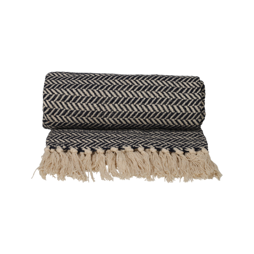 Basic Recycled Cotton Plaid Blauw