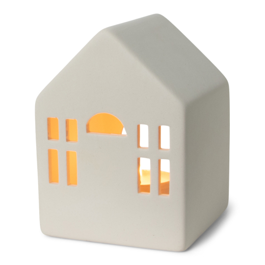 Theelichthouder Huis Wit