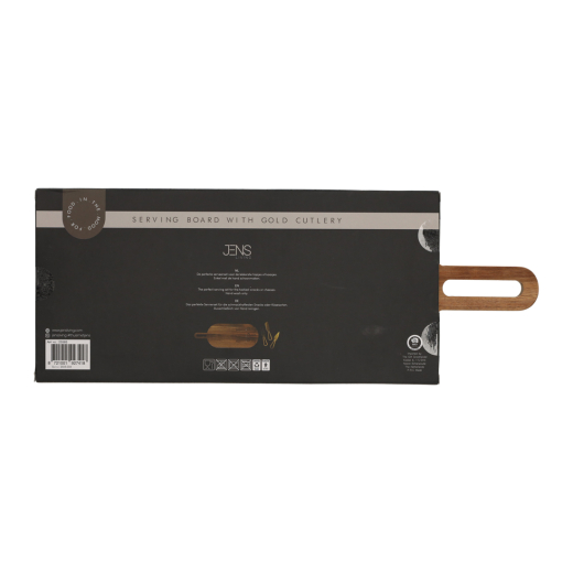 Serveerplank Met Goud Bestek