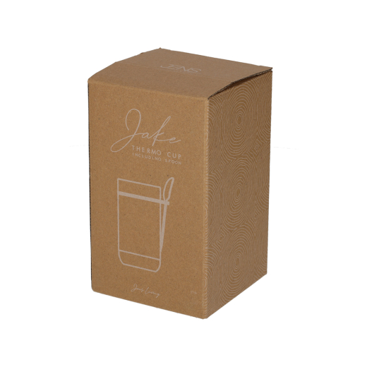 Thermo Beker met Lepel Jake Steengrijs