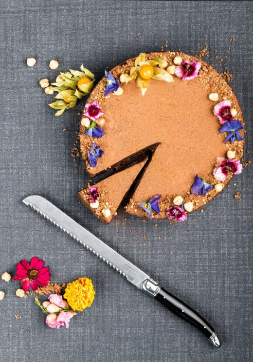 Broodmes zwart met stokbroodplank