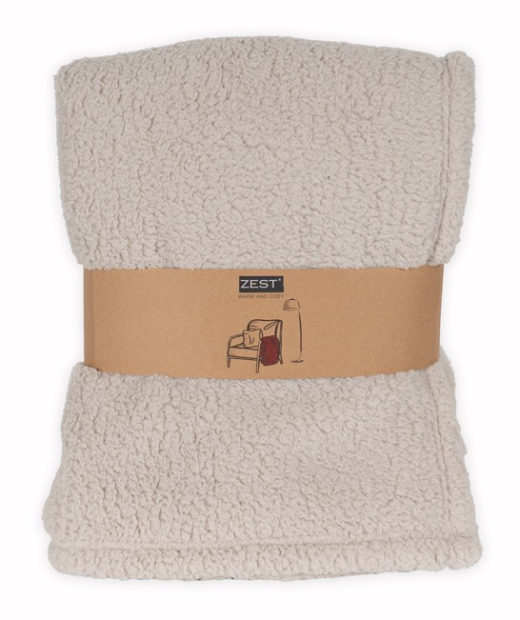 Sherpa Plaid Recycled beige