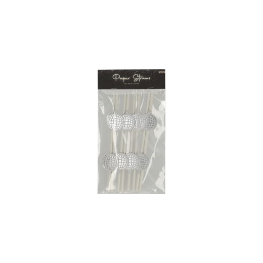 Papieren Rietjes Disco 8 stuks