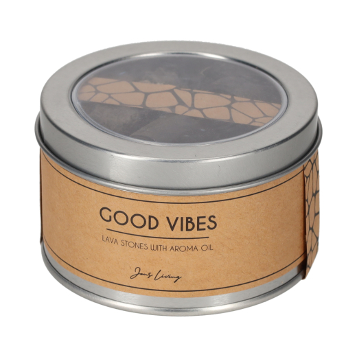 Lavastenen Met Aroma Olie Good Vibes