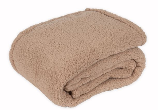 Sherpa Plaid XL Recycled caramel